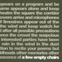 A Few Empty Chairs - Conjoint