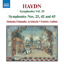 Sinfonien 25, 42+65 - J. Haydn