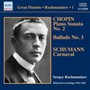 Solo Piano Recordings 1 - Chopin & Schumann