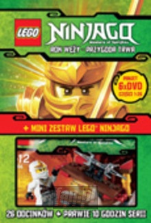 Lego Ninjago - Czci 1-6 (6 DVD)+Gadet - Lego Ninjago 