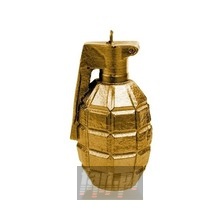 Grenade Large - Gold _CND59028_ - Candles