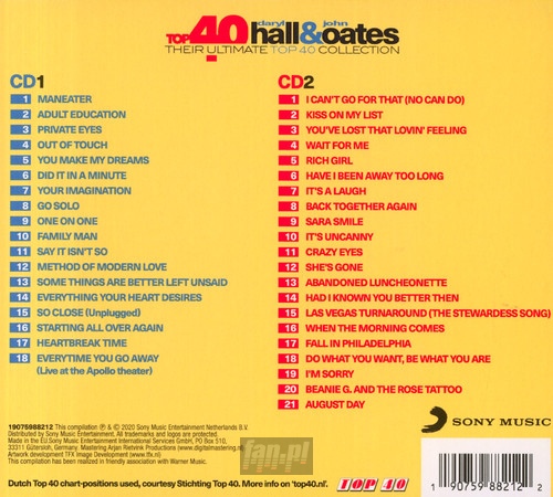 Top 40 - Daryl Hall & John Oates - Hall Daryl & John Oates