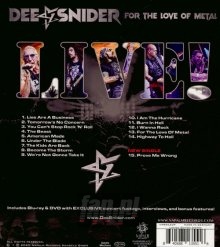For The Love Of Metal - Live - Dee Snider